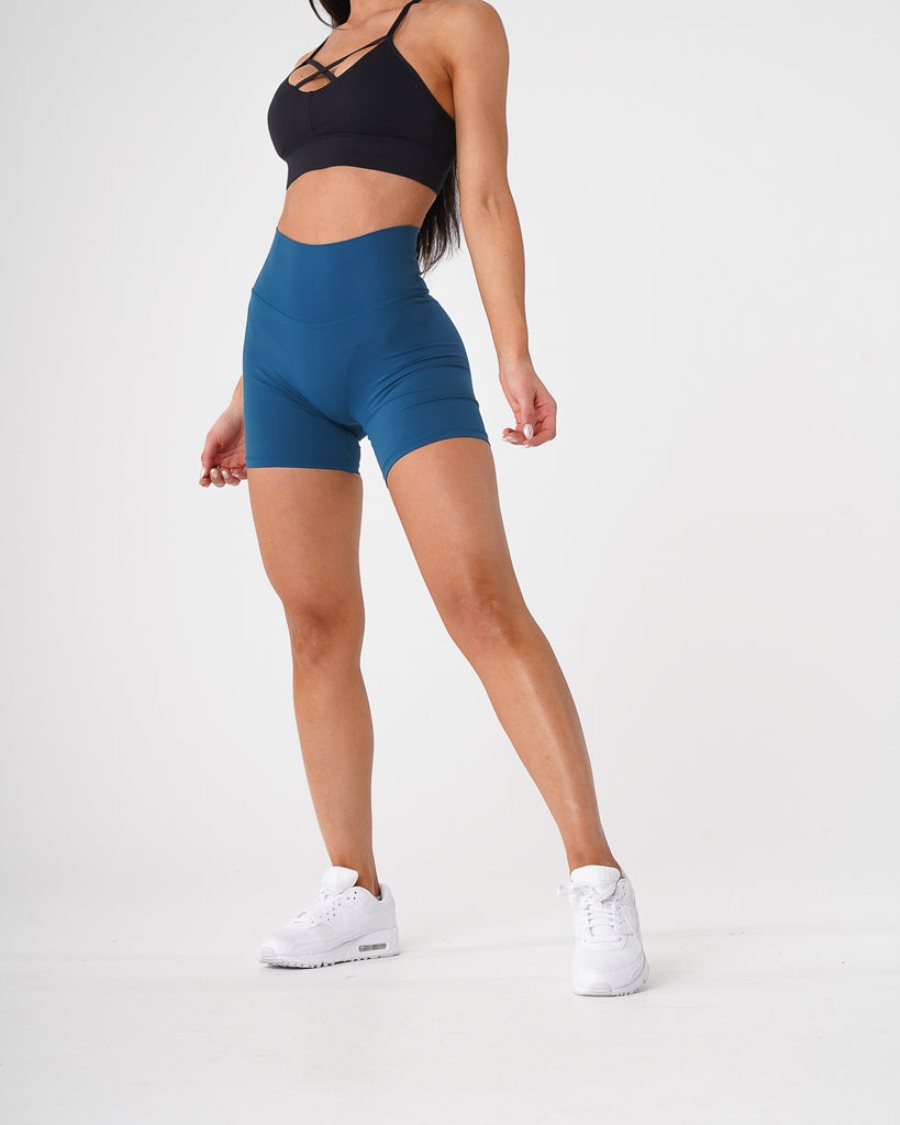 Pantalones Cortos NVGTN Signature 2.0 Mujer Azules | oQqnjneM