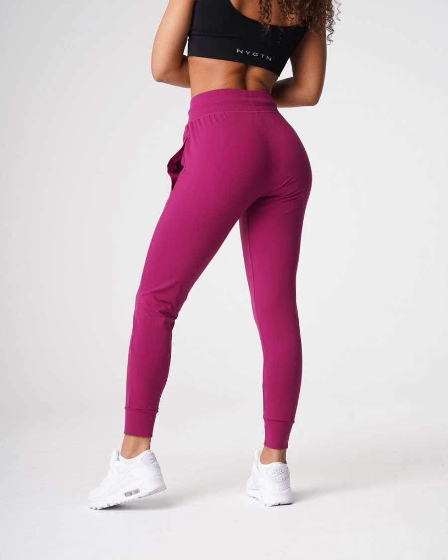 Pantalones Jogger NVGTN Joggers Mujer Burdeos | vMZGctxB