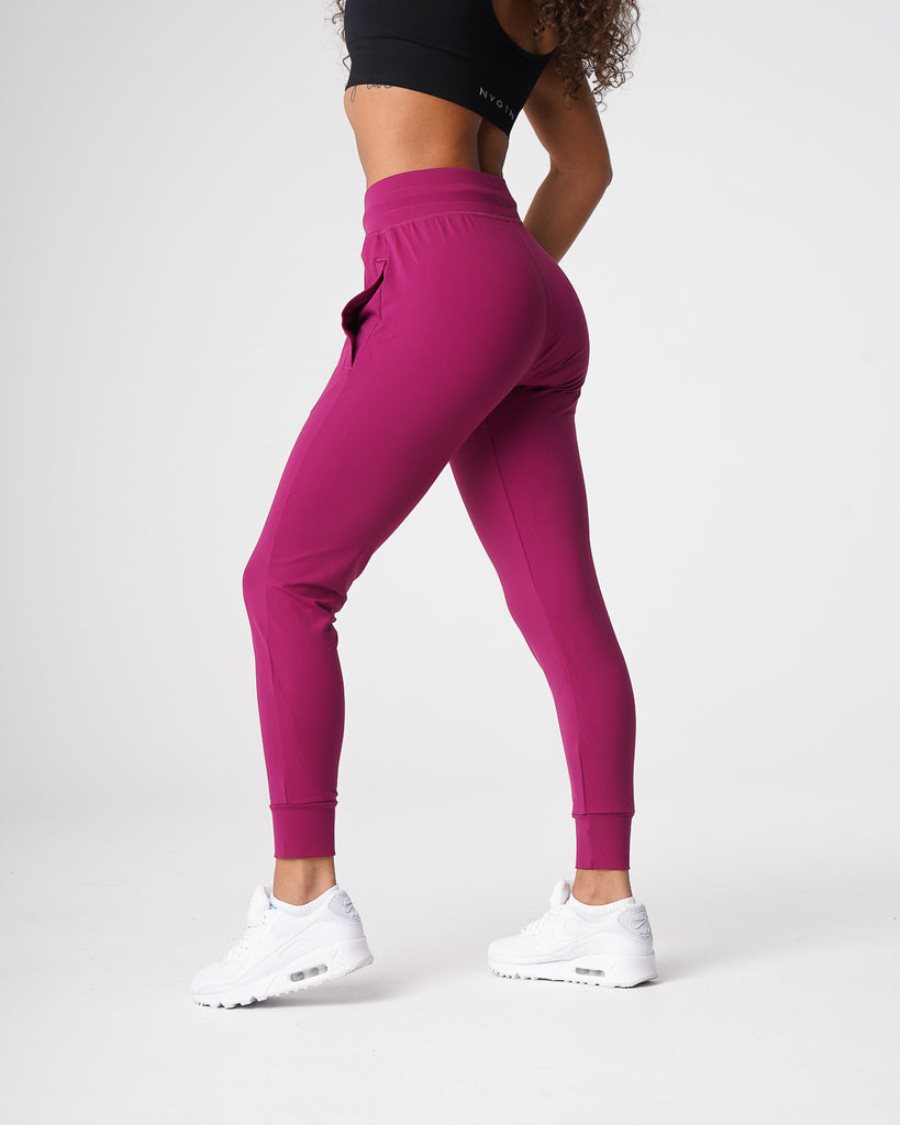 Pantalones Jogger NVGTN Joggers Mujer Burdeos | vMZGctxB