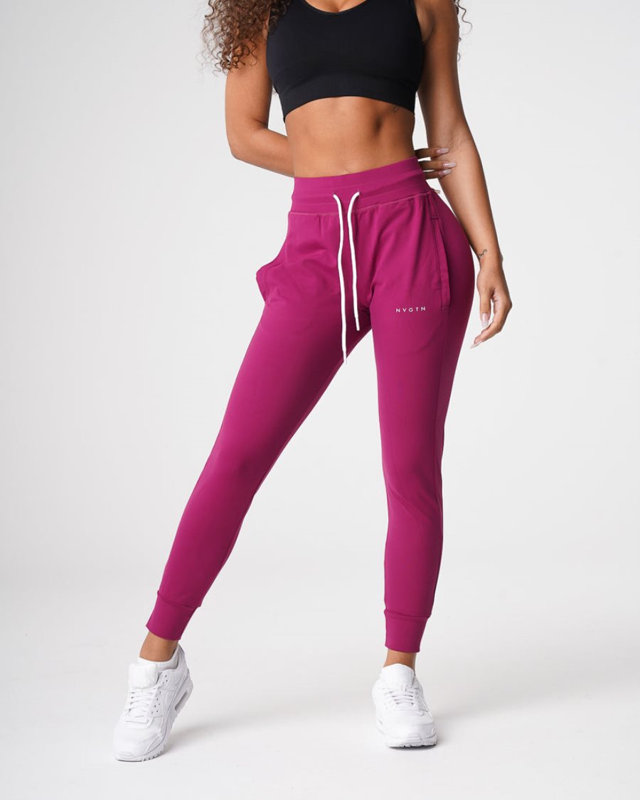 Pantalones Jogger NVGTN Joggers Mujer Burdeos | vMZGctxB