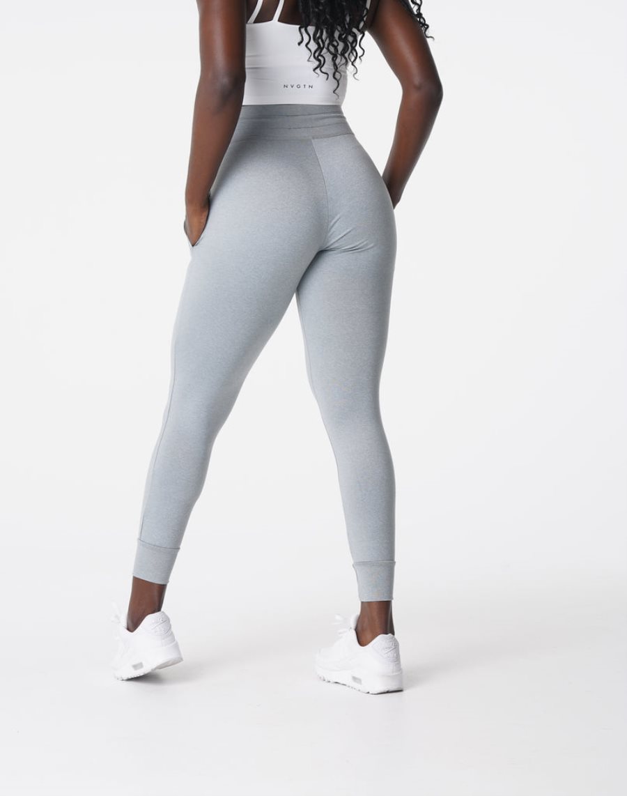 Pantalones Jogger NVGTN Joggers Mujer Plateadas | PZAgU2Ly