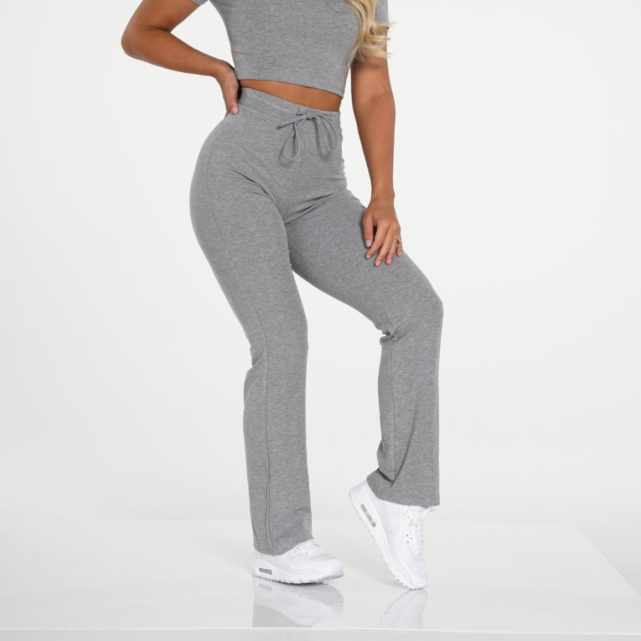 Pantalones NVGTN Hello Weekend Lounge Mujer Gris | KDUZOTGM