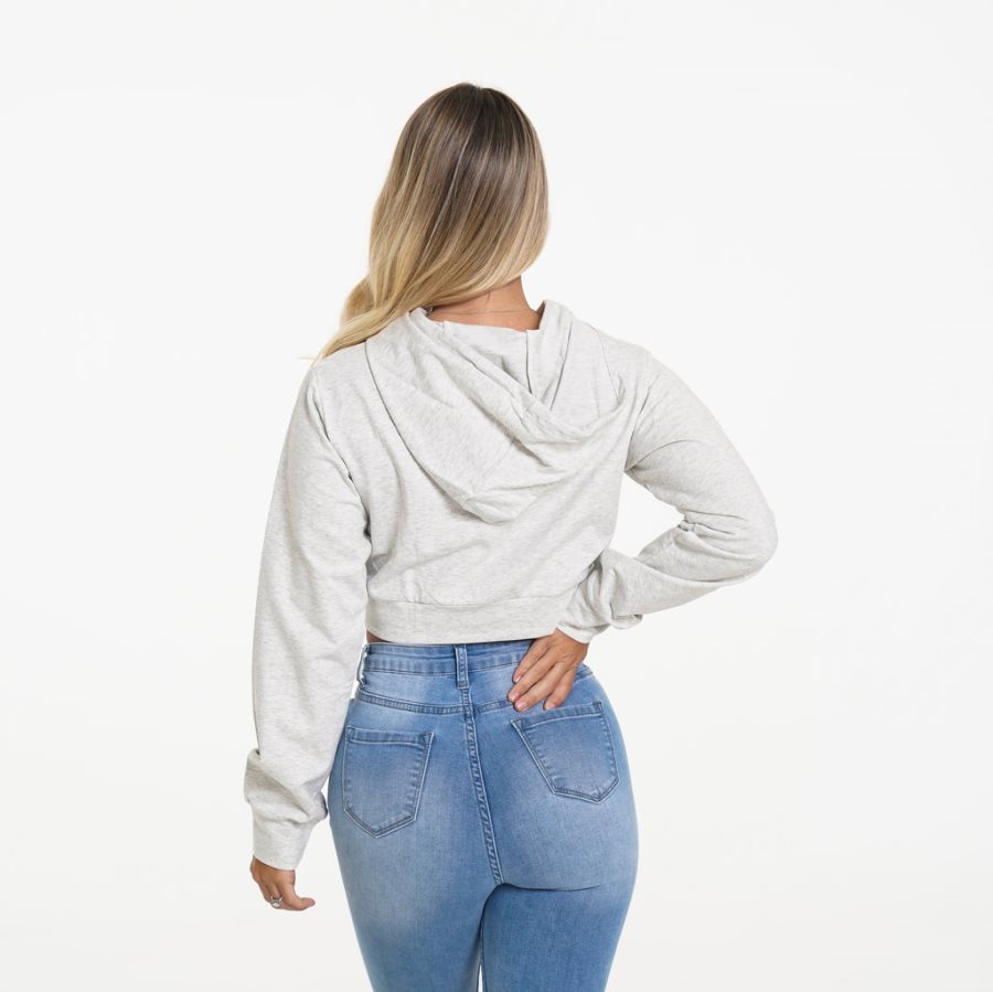 Sudadera Con Capucha NVGTN Kick Back Mujer Gris Claro | 1cIJ74UG