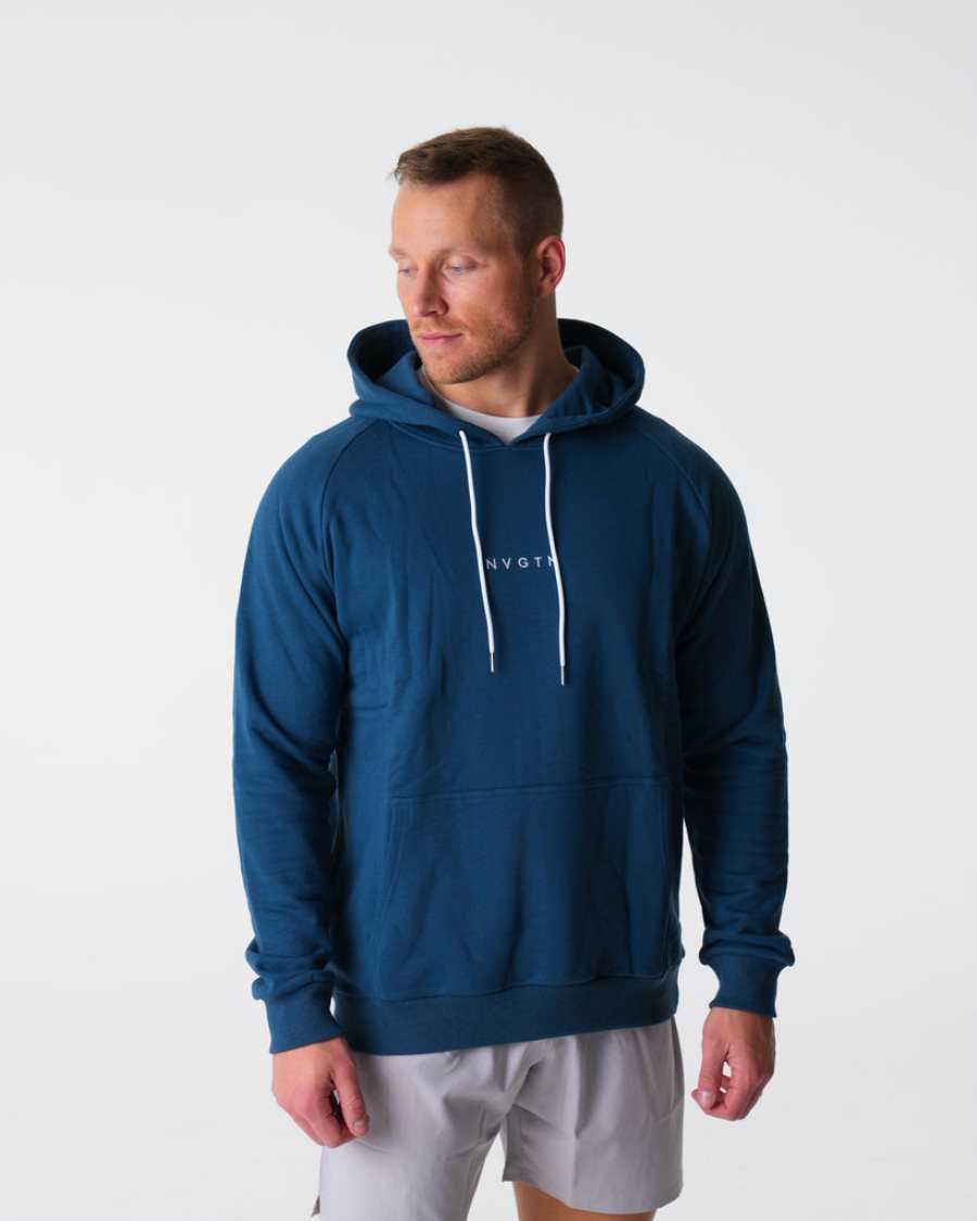 Sudadera Con Capucha NVGTN Lounge Hombre Azul Marino | NOW3fFDH