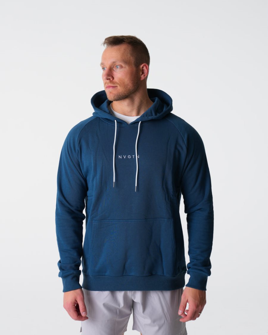 Sudadera Con Capucha NVGTN Lounge Hombre Azul Marino | NOW3fFDH