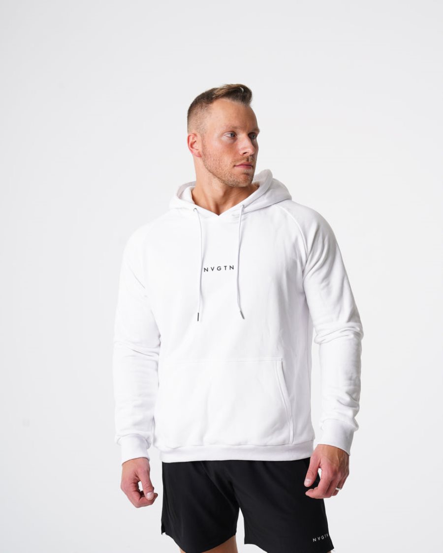 Sudadera Con Capucha NVGTN Lounge Hombre Blancas | m0rZzOqa