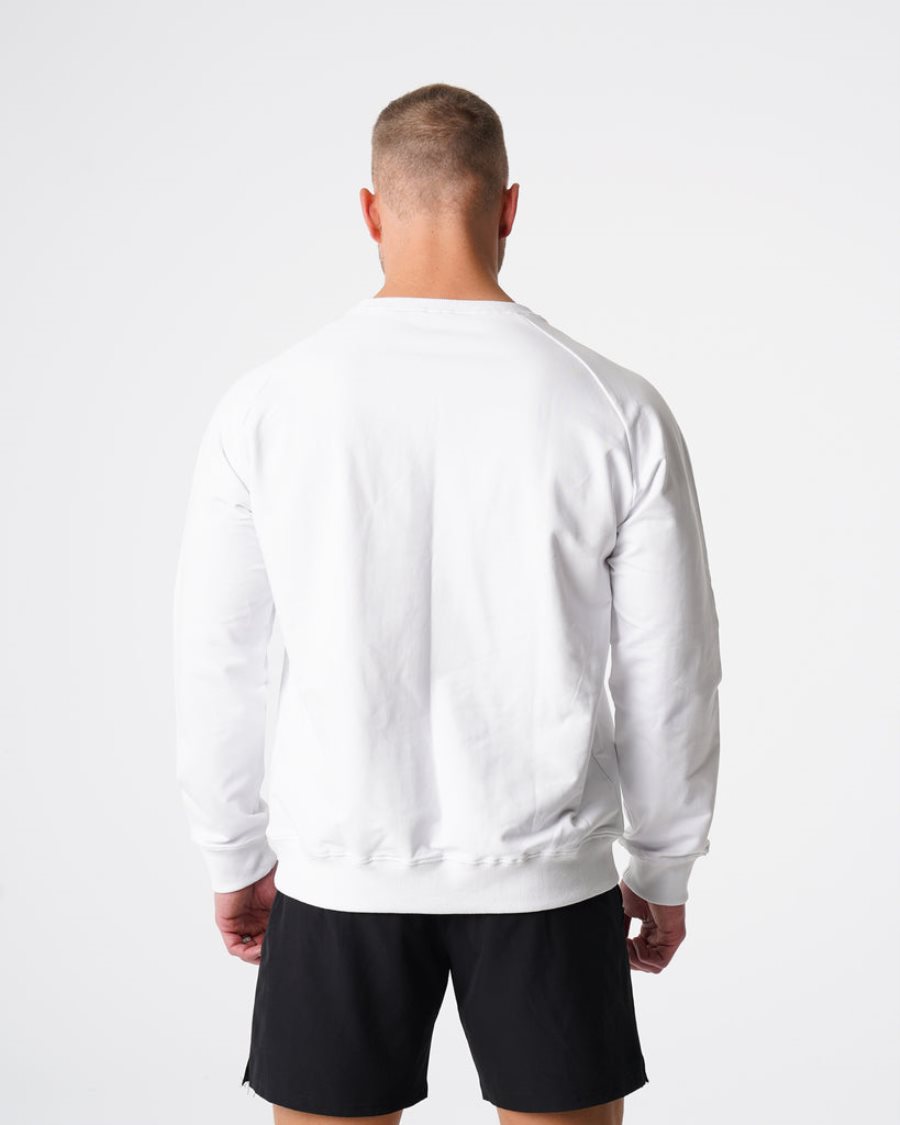 Sudaderas NVGTN Crew Neck Hombre Blancas | CGRTFt0J