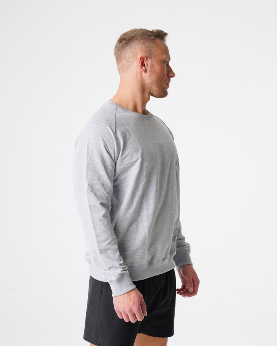 Sudaderas NVGTN Crew Neck Hombre Gris | bmMHId1u