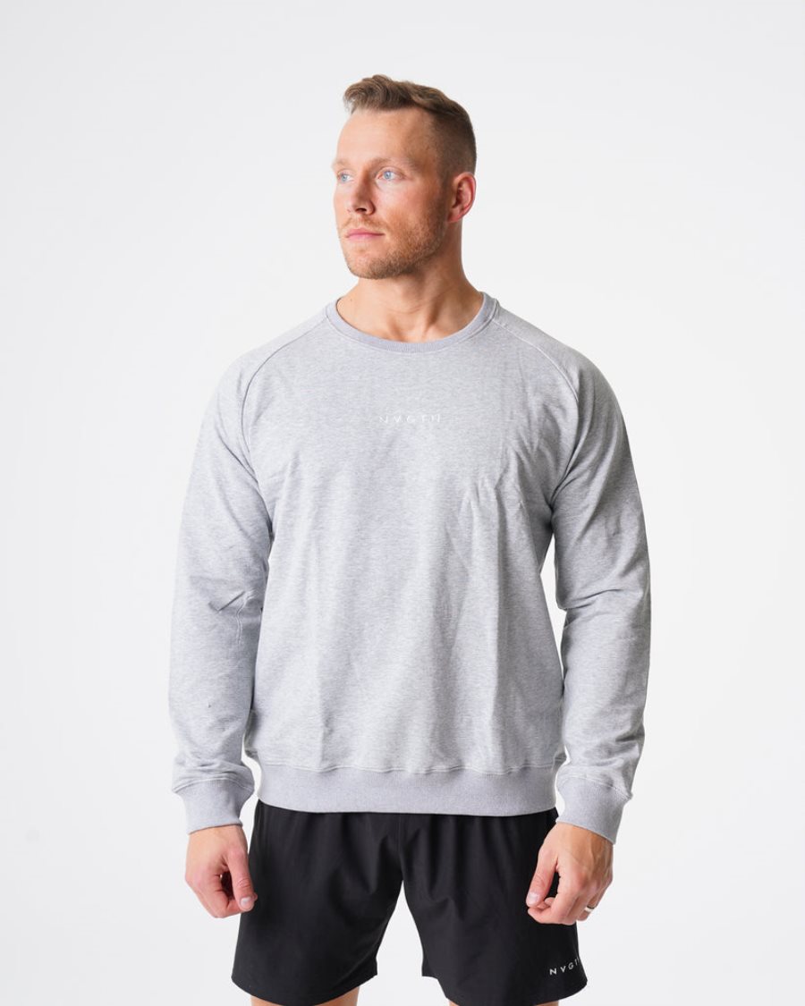 Sudaderas NVGTN Crew Neck Hombre Gris | bmMHId1u