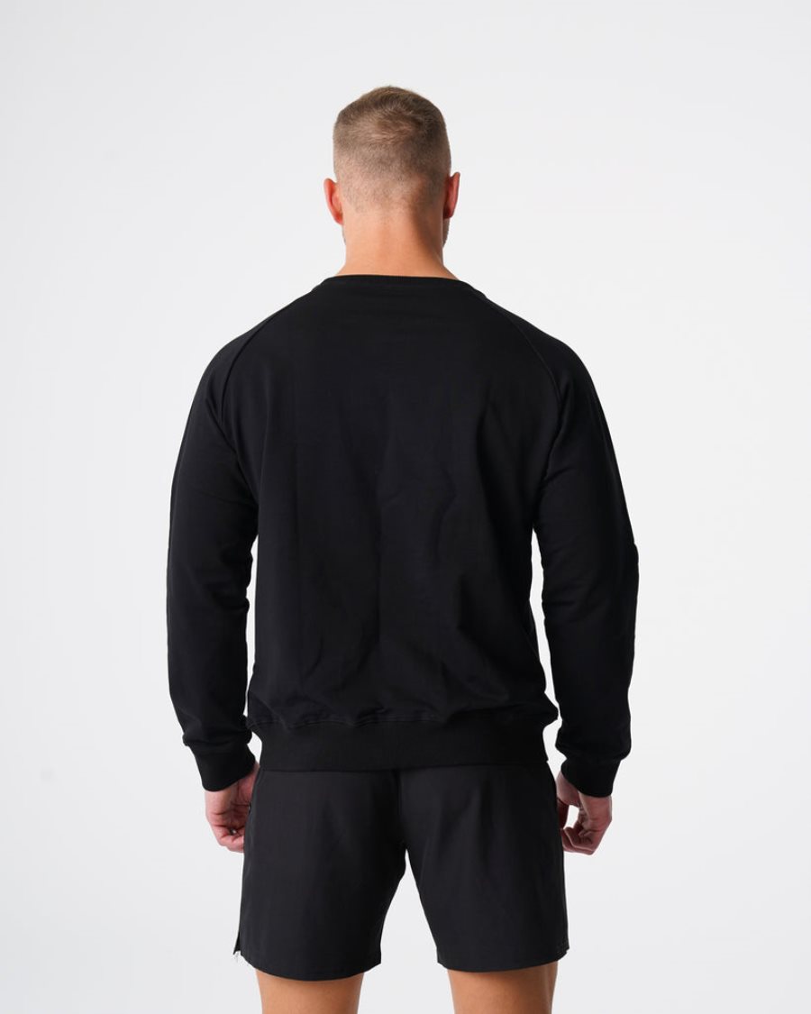 Sudaderas NVGTN Crew Neck Hombre Negras | vojYtNO9