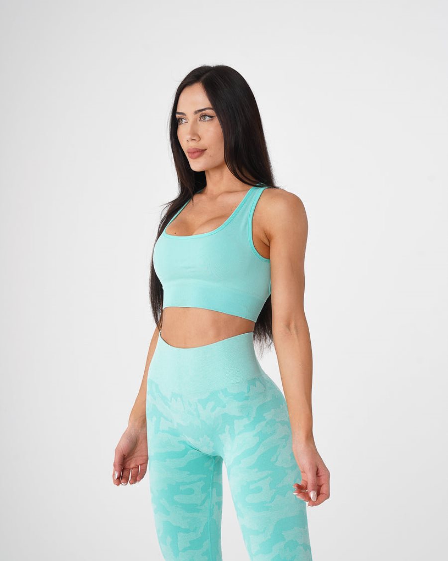 Sujetadores Deportivos NVGTN Eclipse Seamless Mujer Verde Menta | QCvFSwIB