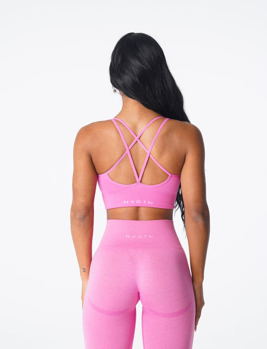 Sujetadores Deportivos NVGTN Flourish Seamless Mujer Rosas | ut5JxFOS