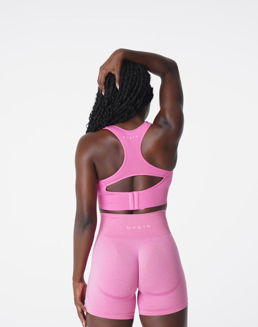 Sujetadores Deportivos NVGTN Ignite Seamless Mujer Rosas | A1a0JWUr