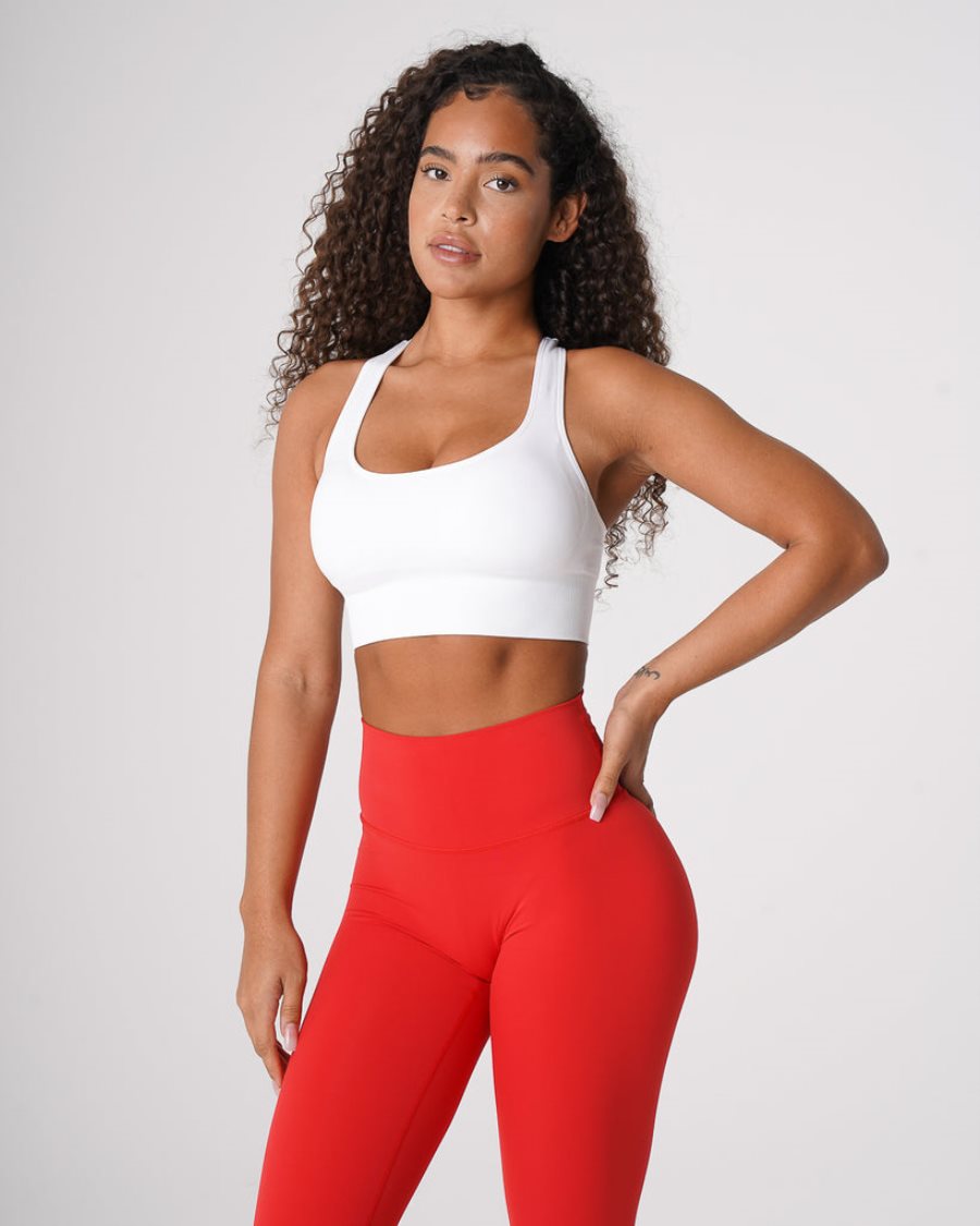 Sujetadores Deportivos NVGTN Ignite Seamless Mujer Blancas | d7SugRWl