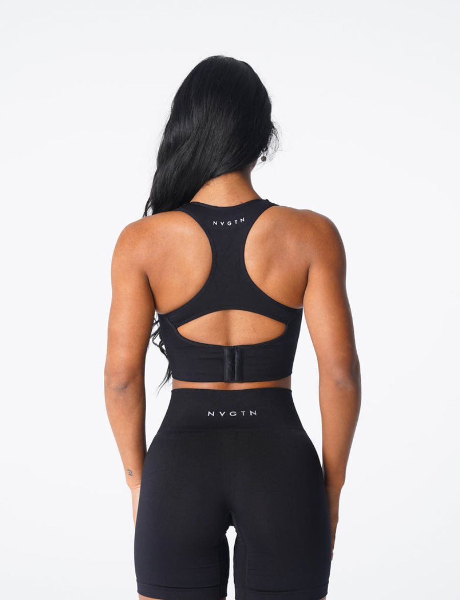 Sujetadores Deportivos NVGTN Ignite Seamless Mujer Negras | rQfNtGUH