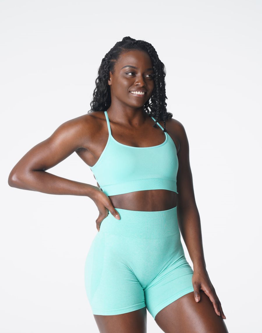 Sujetadores Deportivos NVGTN Invincible Seamless Mujer Verde Menta | 3TyY1ZNO