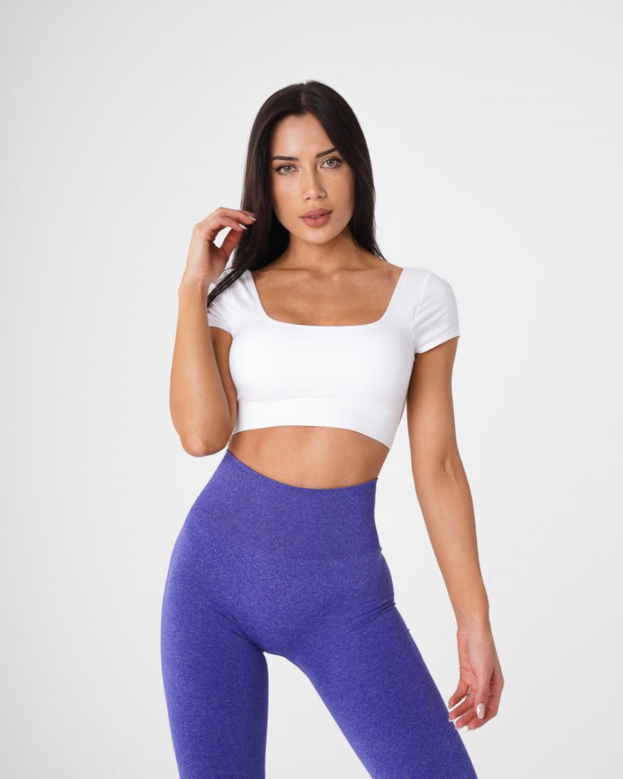 Sujetadores Deportivos NVGTN Serene Seamless Mujer Blancas | sUpcPlw8