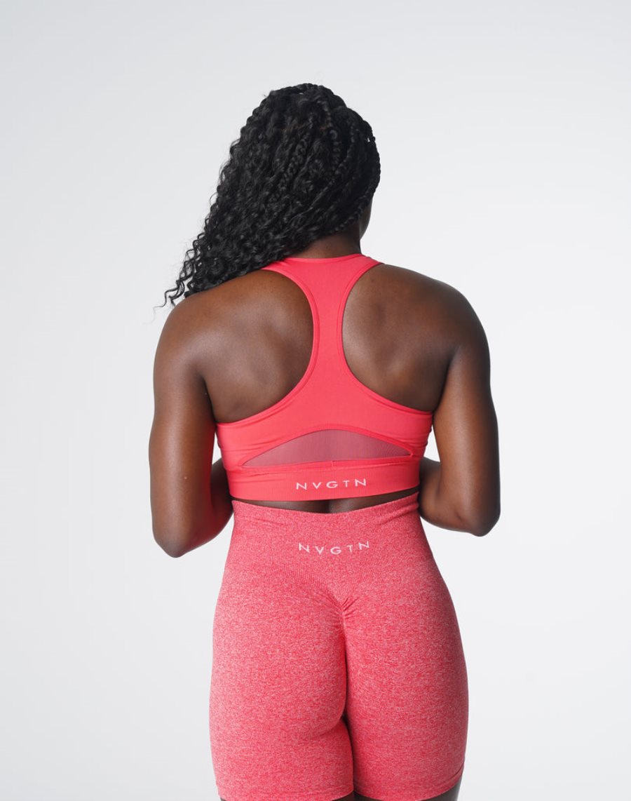 Sujetadores Deportivos NVGTN Surge Seamless Mujer Rojas | 36dj6PYw