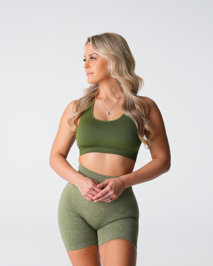 Sujetadores Deportivos NVGTN Surge Seamless Mujer Verde | dl3w6Cte