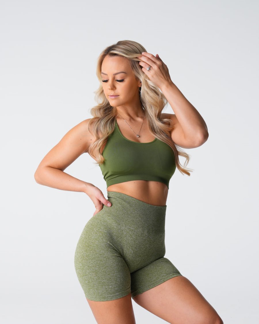 Sujetadores Deportivos NVGTN Surge Seamless Mujer Verde | dl3w6Cte