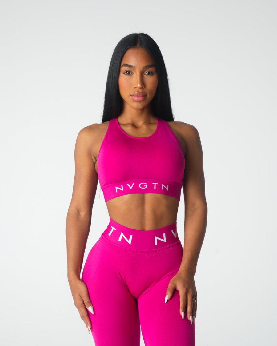 Sujetadores Deportivos NVGTN Trilogy Deporte Seamless Mujer Blancas | nF8XNt6N