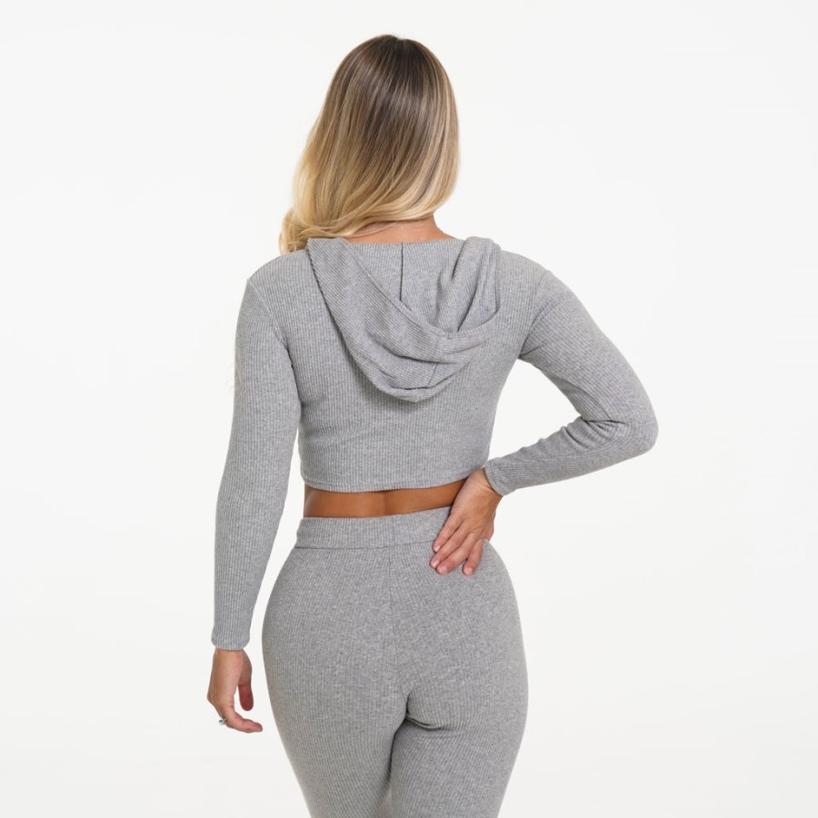 Tops NVGTN Lazy Day Lounge Long Sleeve Mujer Gris | 4hqaq6qU