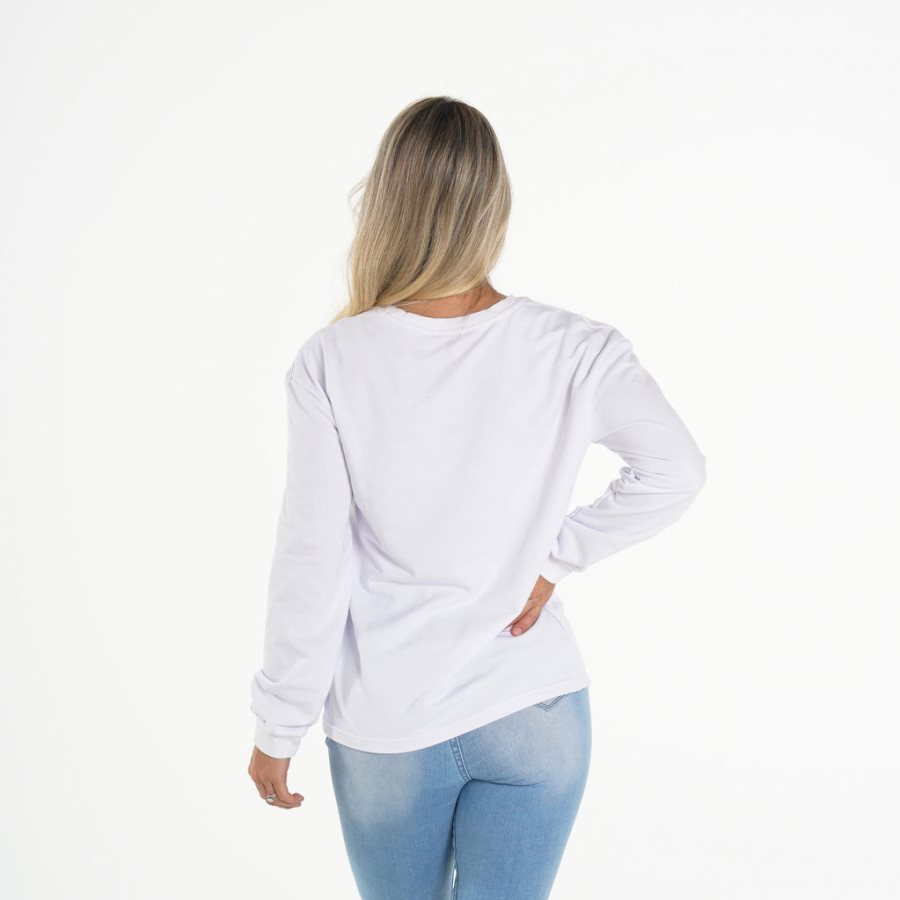 Tops NVGTN Navi Crew Neck Mujer Blancas | MvlTsB04