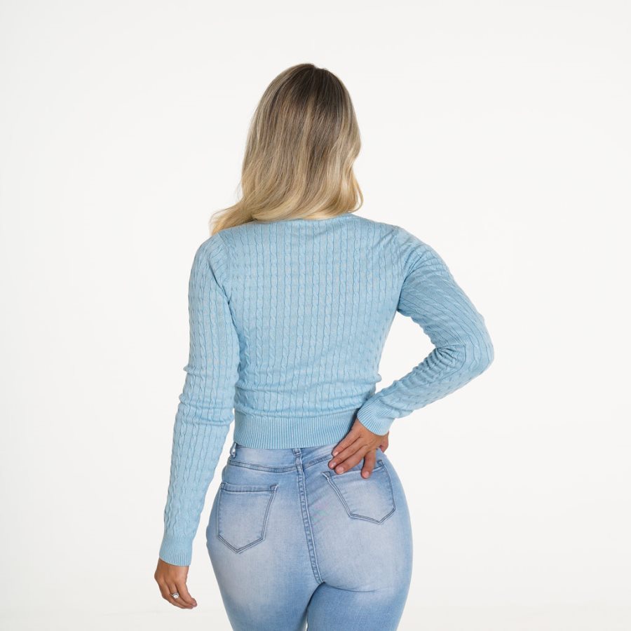 Tops NVGTN Thinking Of You Long Sleeve Mujer Azules | cnDfevsi