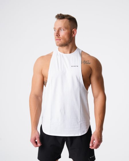 Camiseta Tirantes NVGTN Pulse Edge Hombre Blancas | LPm4IbT1