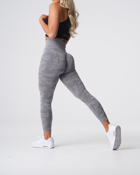 Leggins NVGTN Camo Seamless Mujer Gris | kG46A0LR