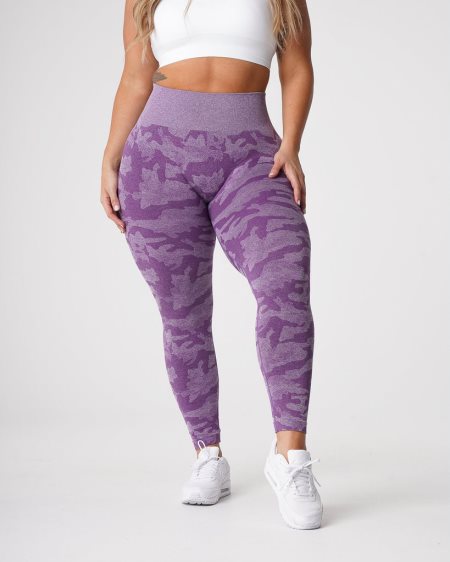 Leggins NVGTN Camo Seamless Mujer Moradas | U5K25Ruq