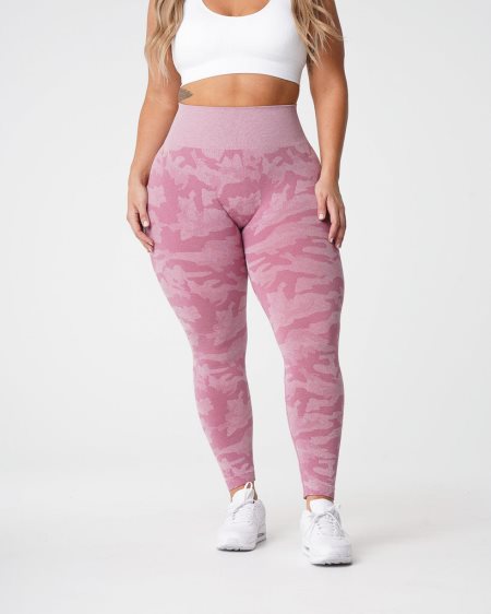 Leggins NVGTN Camo Seamless Mujer Rosas | RkLRtNXD