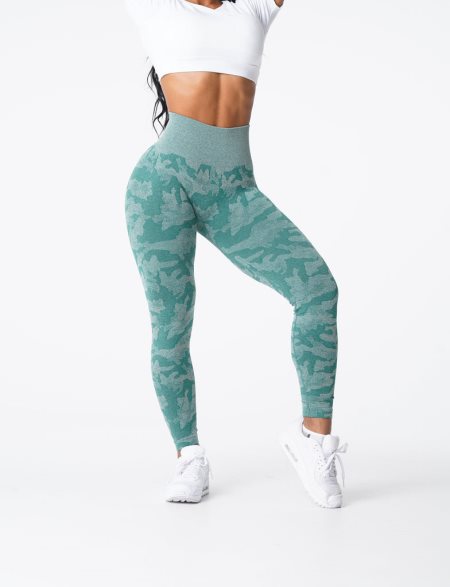 Leggins NVGTN Camo Seamless Mujer Verde | owahfKL2