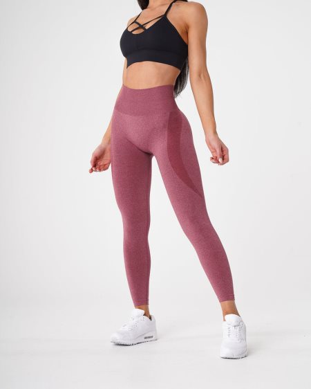 Leggins NVGTN Contour Seamless Mujer Moradas Rojas | 00il975M