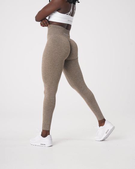 Leggins NVGTN Scrunch Seamless Mujer Marrones | 1iJMATb2