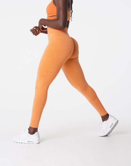 Leggins NVGTN Scrunch Seamless Mujer Naranjas | jNoxJFTD