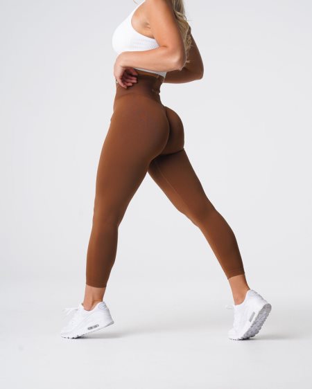 Leggins NVGTN Solid Seamless Mujer Chocolate | H0zXt3p9