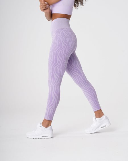 Leggins NVGTN Zebra Seamless Mujer Moradas | HxSNHN7G