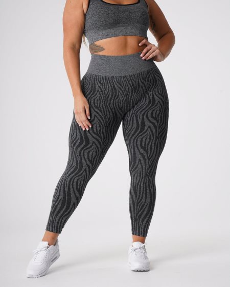 Leggins NVGTN Zebra Seamless Mujer Negras | ESgu9flJ