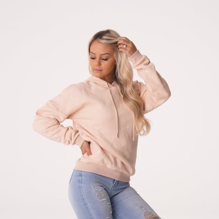 Sudadera Con Capucha NVGTN Essential Drop Shoulder Mujer Beige | s3PzMcGW