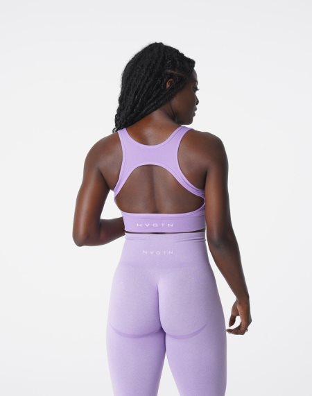 Sujetadores Deportivos NVGTN Eclipse Seamless Mujer Moradas | D3m44t7V