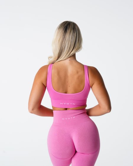 Sujetadores Deportivos NVGTN Elevate Seamless Mujer Rosas | Ocmue7TS